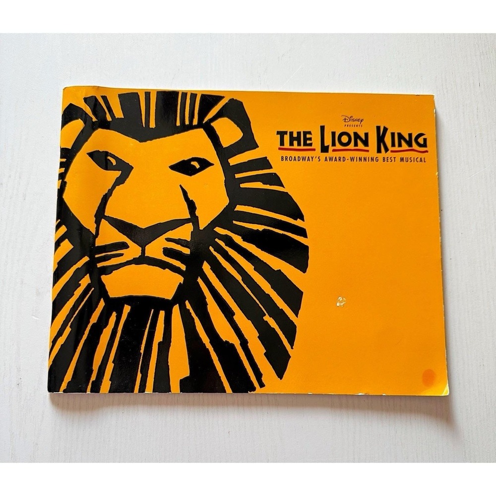 Disney Lion King Souvenir Brochure From Broadway Musical
